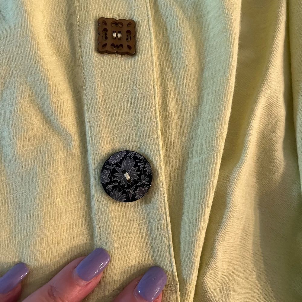 Soft Surroundings Danielle Button Top Tunic Sz M … - image 6
